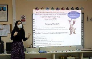 Miniklere enerji tasarrufu anlatıldı