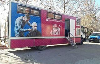 Mobil Kuaför Tırı İbradı ve Gündoğmuş’ta