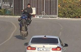 Motosikletli grubun trafikte ölüme davetiye çıkardığı...