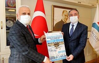 Müftü Topçu, Rektör Karabulut ile bir araya geldi