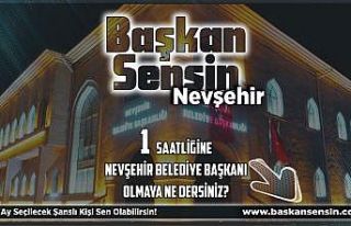 Nevşehir’de her ay bir kişi 1 saatlik belediye...