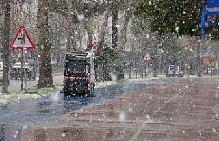 Ordu şehir merkezinde kar yağışı başladı