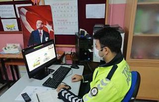 Ortaca Emniyeti uzaktan eğitim uygulamaları üzerinden...