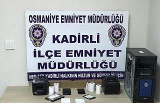 Osmaniye’de yasadışı bahis operasyonu
