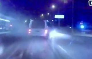 (Özel) Bursa’da trafikte makas attı, faciadan...