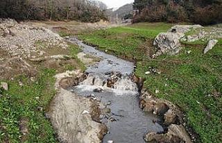(Özel) İstanbul’da karlar eriyince Elmalı barajında...