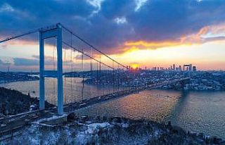 (ÖZEL) Kış güneşiyle kartpostallık gün batımı