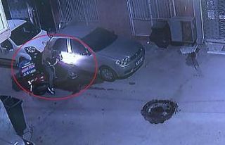 (Özel) Pizzacının motosikletini böyle çaldı