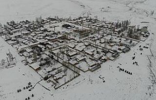 (Özel) Simetrik yapılarla kış, kuş bakışı...