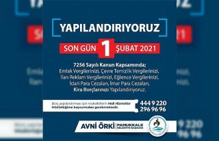 Pamukkale Belediyesi yapılandırma için son gün...