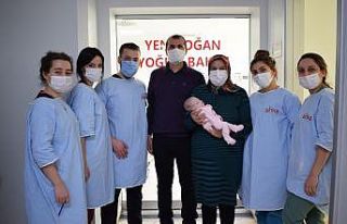 Parmak çocuk hayata tutundu