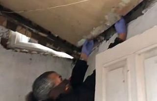 Polis, evin gizli bölmelerindeki zehiri böyle buldu
