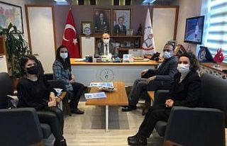 Proje ekibi, İl Müdürü Okumuş’u ziyaret edip...