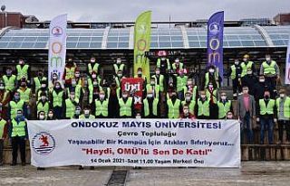 Rektör Ünal, öğrencilerle daha temiz doğa için...