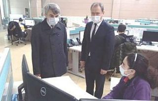 Rektör Uysal, 112 Acil Çağrı Merkezini ziyaret...
