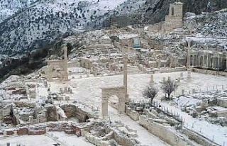 Sagalassos Antik Kenti beyaza büründü