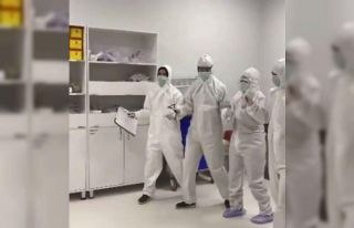 Sağlıkçılar yeni yıla böyle girdi