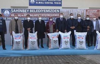 Şahinbey yem desteğine devam ediyor