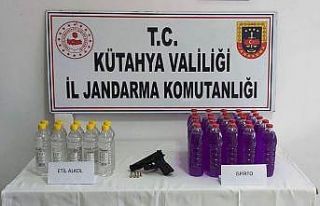 Sahte içki yapımında kullanılan 10 litre etil...