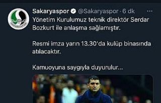 Sakaryaspor’un takımın başına Serdar Bozkurt’u...