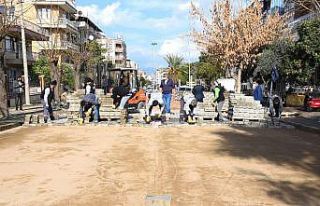 Salihli’de kilit parke taş seferberliği