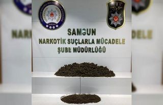 Samsun’da 12 kilo 350 gram esrar ele geçirildi:...