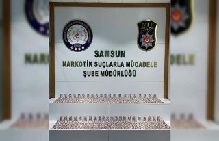 Samsun’da 6 bin 892 adet uyuşturucu hap ele geçirildi:...