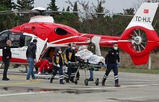 Samsun’da beyin kanaması geçiren hastanın yardımına...