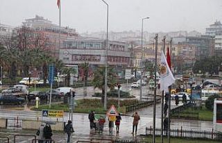 Samsun’da kar yağışı