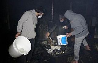 Samsun’da yangın dehşeti: Karı-koca ağır yaralandı