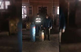 Sanayi tüpü hırsızları yakalandı