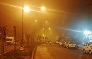 Şanlıurfa’da boş sokaklar sisle kaplandı