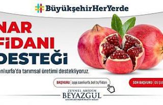 Şanlıurfa’da üreticiye nar desteği