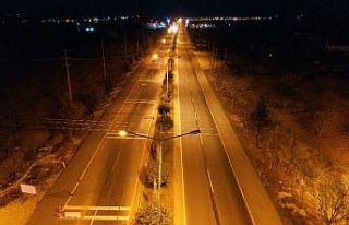Şanlıurfa’da yeni yıl sessizliği havadan görüntülendi