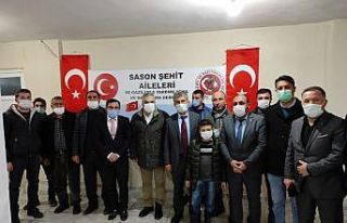 Şehit yakınlarından dayanışma örneği