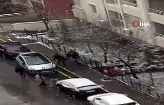 Selçuk Özdağ’a saldırı anının görüntüsü...