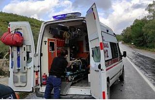 Seyir halinde ki motosikletten düştü