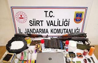 Siirt’te terör örgütüne ait mühimmat ele geçirildi