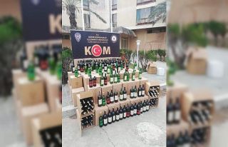 Silifke’de bin 291 litre sahte içki ele geçirildi