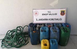 Sinop İl Özel İdaresi şantiyesinden mazot hırsızlığı