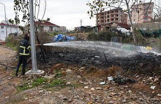 Sinop’ta çöp yangını korkuttu