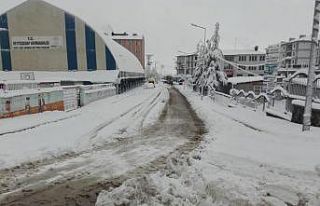 Şırnak’ta kar kenti beyaza bürüdü