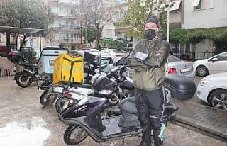 Sitelere motorlu araçla giremeyen kuryelere şimdide...