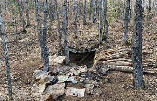 Sivas’ta teröristlere ait sığınak ele geçirildi