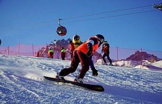 Snowboard İl Birinciliği Nefes Kesti