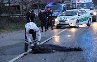 Sokağa çıkma yasağında yolun karşısına geçerken...