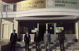 Söke Kaymakamı Zeybek, kurumlardaki incelemelerini...