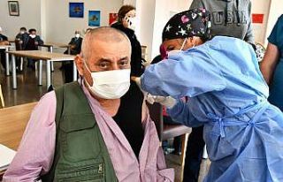 Sosyal yaşam kampüsünde ilk doz aşılar yapıldı