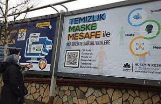 Sultanbeyli Belediyesi billboardlar üzerinden maske...