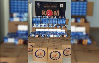 Şüpheli araçta 400 bin adet makaron ele geçirildi